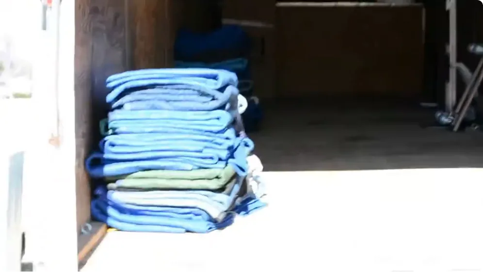 Protected household items ready for transport